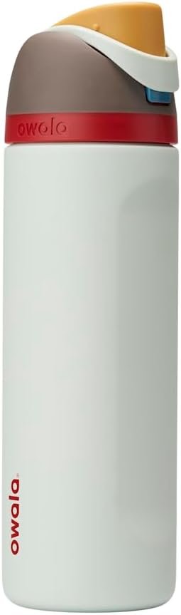 Owala FreeSip Insulated Stainless Steel Water Bottle with Straw, BPA-Free Sports Water Bottle, Great for Travel, 24 Oz, Boneyard