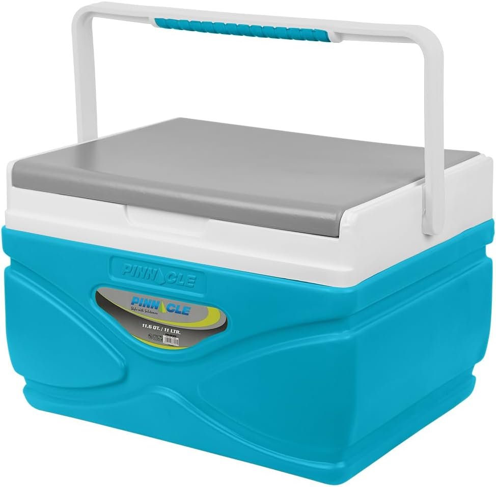 Picnic Cooler – 4.5 Liter Hard Cooler – Coolbox Keeps Contents Cool for 48 Hours – BPA Free Outdoor Cooler – Portable Cooler for Picnics, Grill, Camping (Orange)