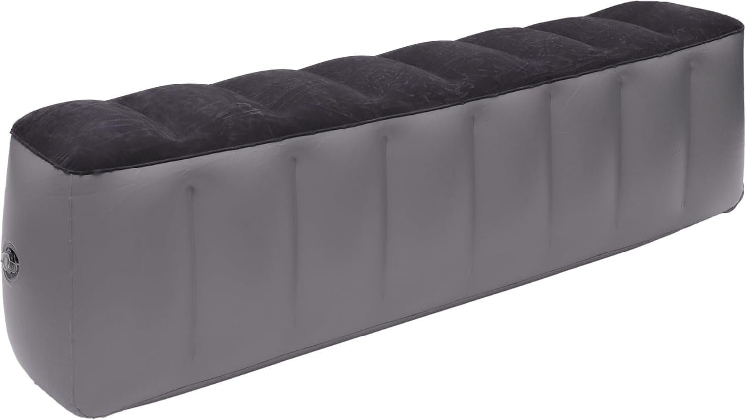 Car Air Inflation Mattress 51.18″x11.02″x16.54″ Comfortable Rear Seat Air Travel Bed Car Sleeping Mat for Napping Travel Black Gray