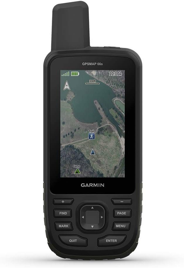 Garmin GPSMAP 66s, Handheld Hiking GPS with 3” Color Display and GPS/GLONASS/Galileo Support (Renewed)