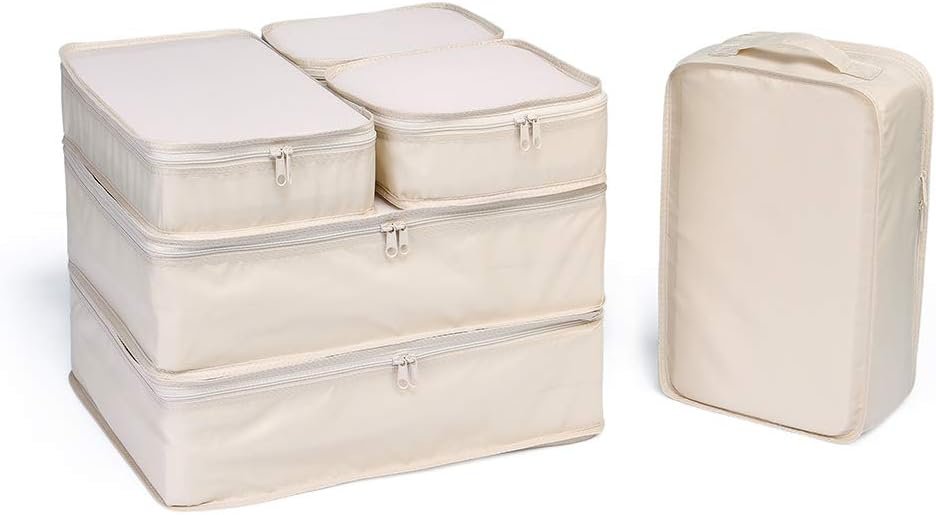 JJ POWER Travel Packing Cubes, Luggage Organizers with Shoe Bag