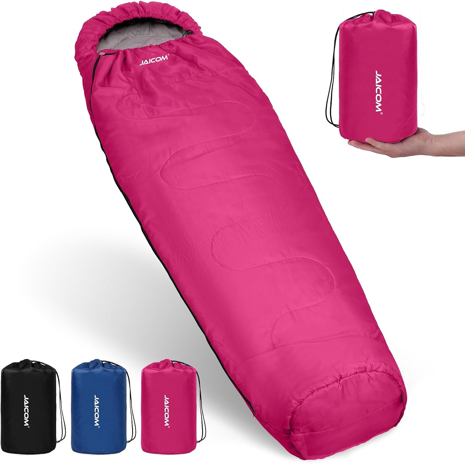 JAICOM Cold Weather Mummy Sleeping Bag 15°F Extreme 3-4 Season Sleeping Bag for Adults – 0 Degree Winter Sleeping Bag, Machine Washable for Hiking Backpacking & Outdoor Activities