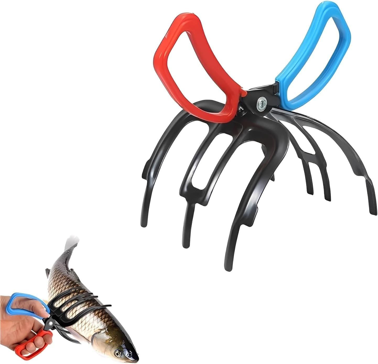 3 Claw Fish Gripper, 2026 New Multifunctional Metal Fishing Pliers Gripper, Non-Slip Fish Grabber Tool, Lightweight Fishing Accessories for Catch and Release