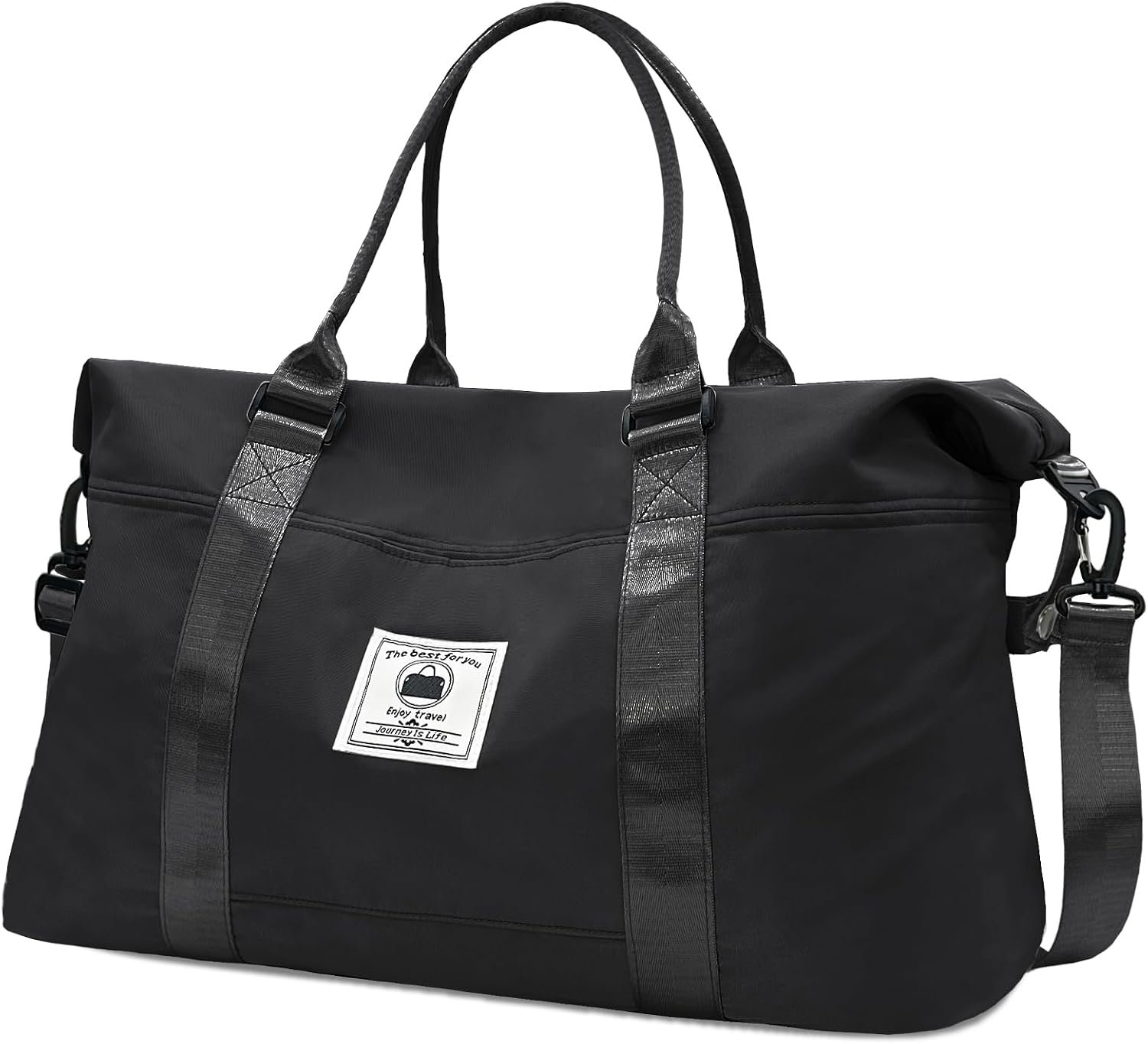 Travel Duffle Bag, Waterproof Sport Tote Gym Bag for Women Men, Overnight Weekender Carry On Bag with Wet Pocket