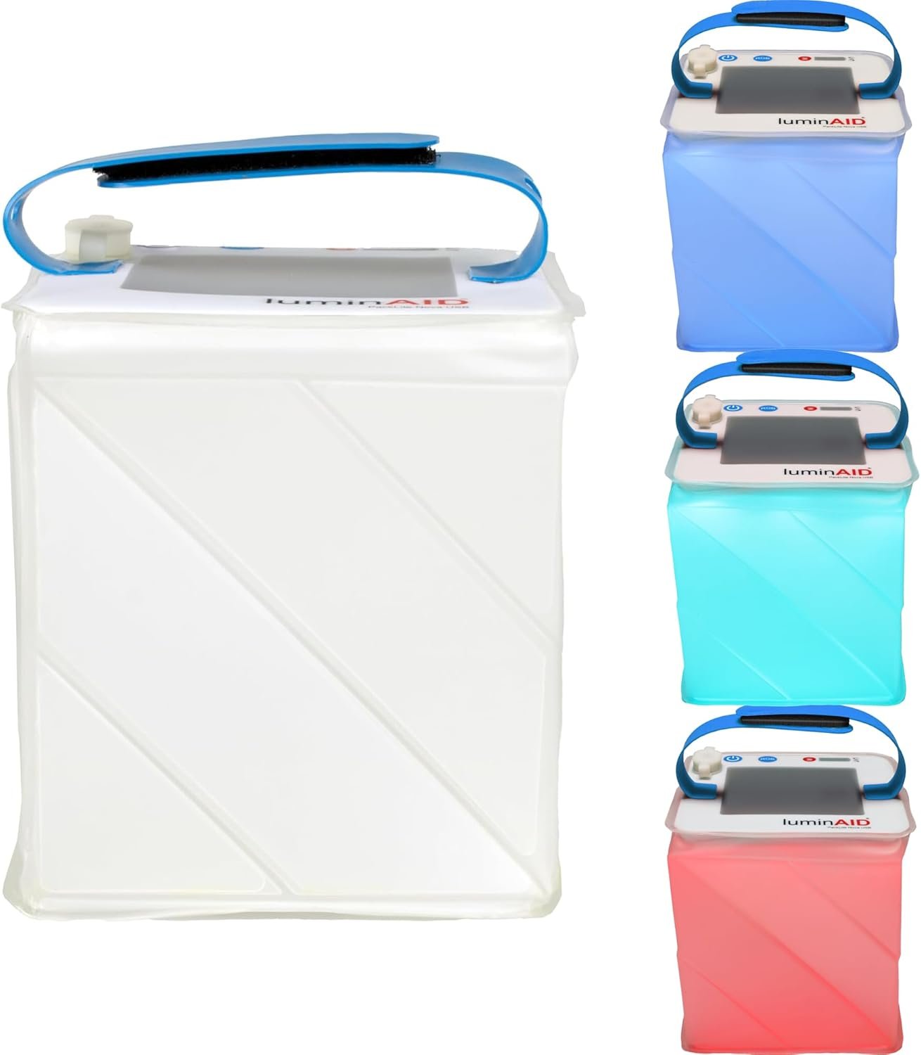 LuminAID Nova Colors Solar Camping Lantern – Twist-to-Inflate LED Lamp with 8 Color Modes Perfect for Camping, Hiking, Travel and More – Emergency Light for Power Outages, Hurricane, Survival Kits
