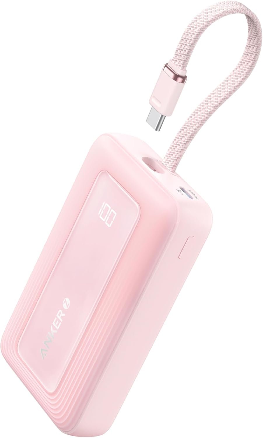 Anker Zolo Power Bank (2025 Upgraded Version), 20,000mAh 30W High-Speed Portable Charger with Built-in USB-C Cable, Battery Pack for iPhone 17/16 / 15 Series, Galaxy, and More
