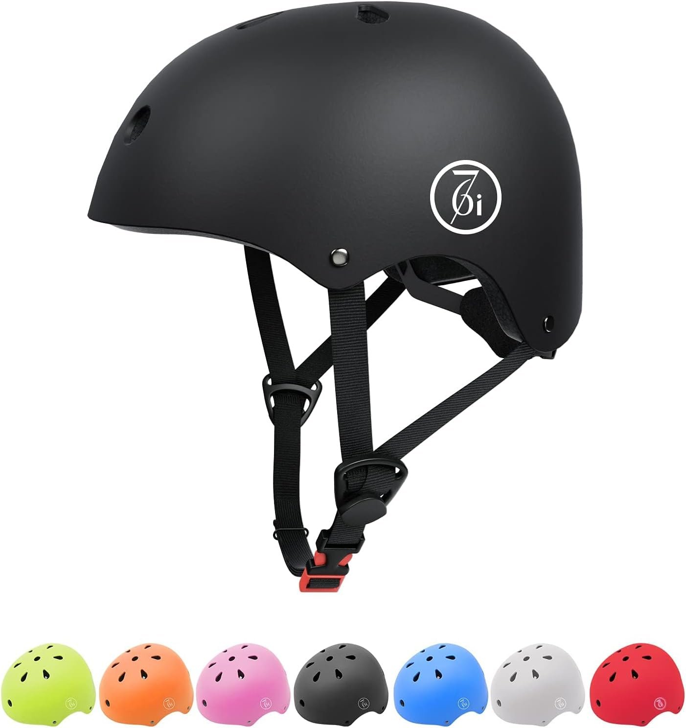 67i Bike Helmet Skateboard Helmet for Adult Cycling Bicycle Scooter Helmets for Men Women Adjustable for Multi-Sport Bicycle Scooter Inline Cycling Skateboarding