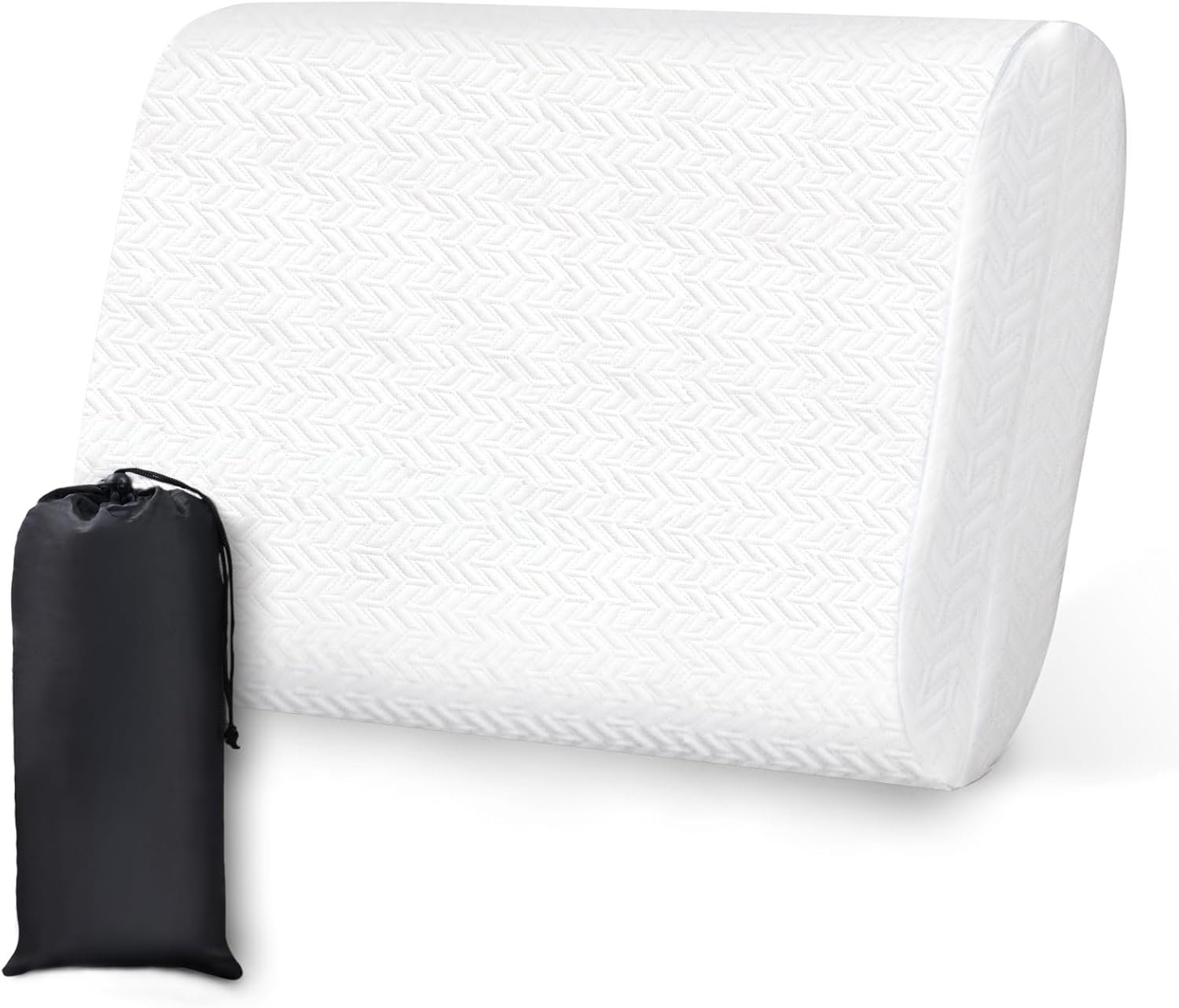 Vekkia Travel Pillow, Memory Foam Pillow Compressible Camping Pillow with Washable Cover,Ergonomic Supportive Pillow for Sleeping Ideal for Adults Kids Travel, Hiking, Airplane and Car-S