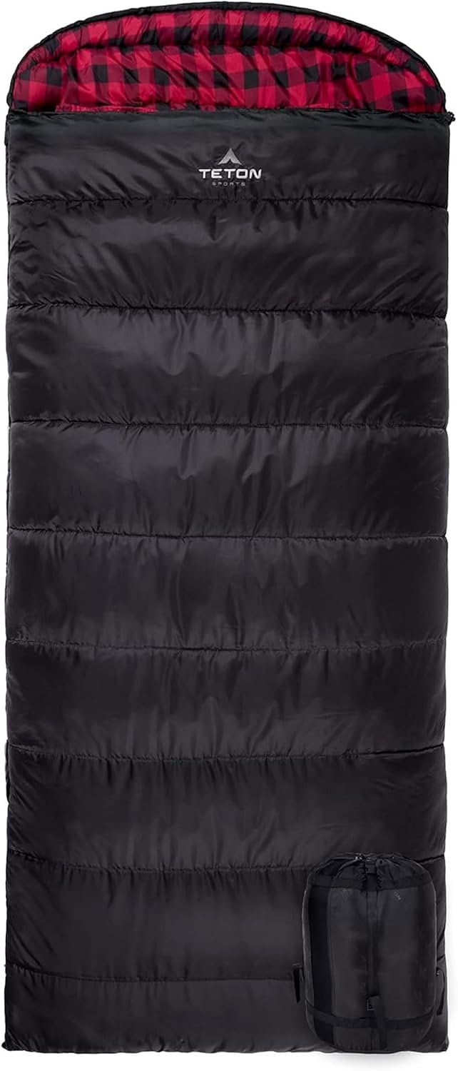 Teton Celsius XXL Sleeping Bag, Cold Weather Sleeping Bags for Adults and Kids, Camping Made Easy and Warm. Compression Sack Included