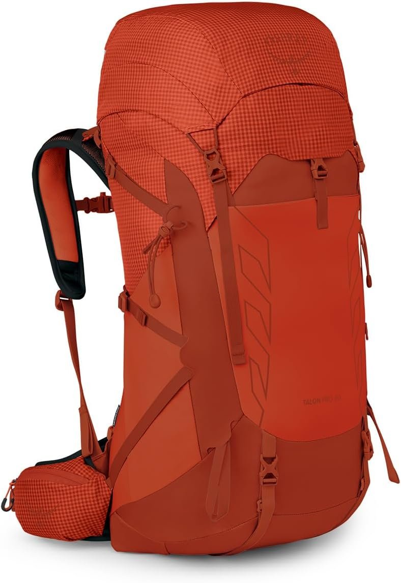 Osprey Talon Pro 40L Men’s Hiking Backpack with Hipbelt, Mars Orange, L/XL