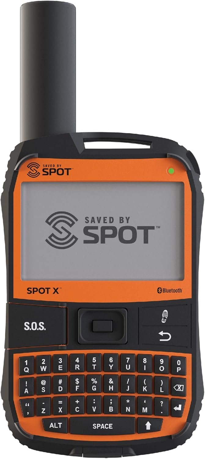 Spot X with Bluetooth 2-Way Satellite Messenger | SOS Protection | Handheld Portable 2-Way GPS Messenger for Hiking, Camping, Cars| Globalstar Satellite Network Coverage | Subscription Required