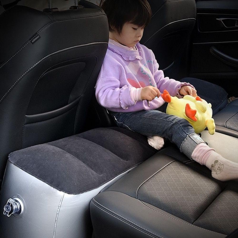Inflatable Car Air Mattress Back Seat Bed with Air Pump, Universal Back Seat Gap Filler Pad Extender for SUV Camping Sleeping Travel Rest
