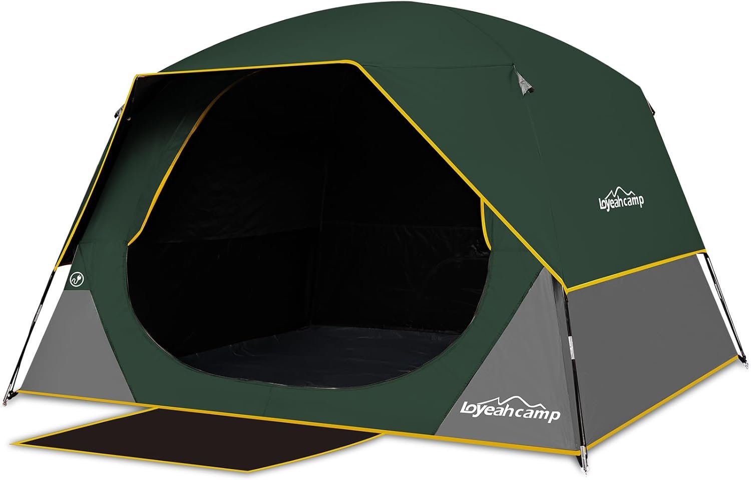4/6 Person Blackout Camping Tent, Easy Setup Waterproof Family Dome Tent for Camping with Rainfly, Portable Double Layer Large Family Tent for Outdoor Camping&Hiking