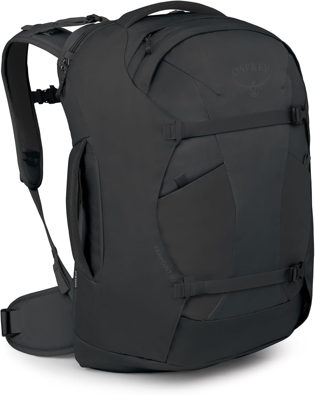 Osprey Farpoint 40L Men’s Travel Backpack – Carry On Bag with Laptop Sleeve and Toiletry Pocket, Black