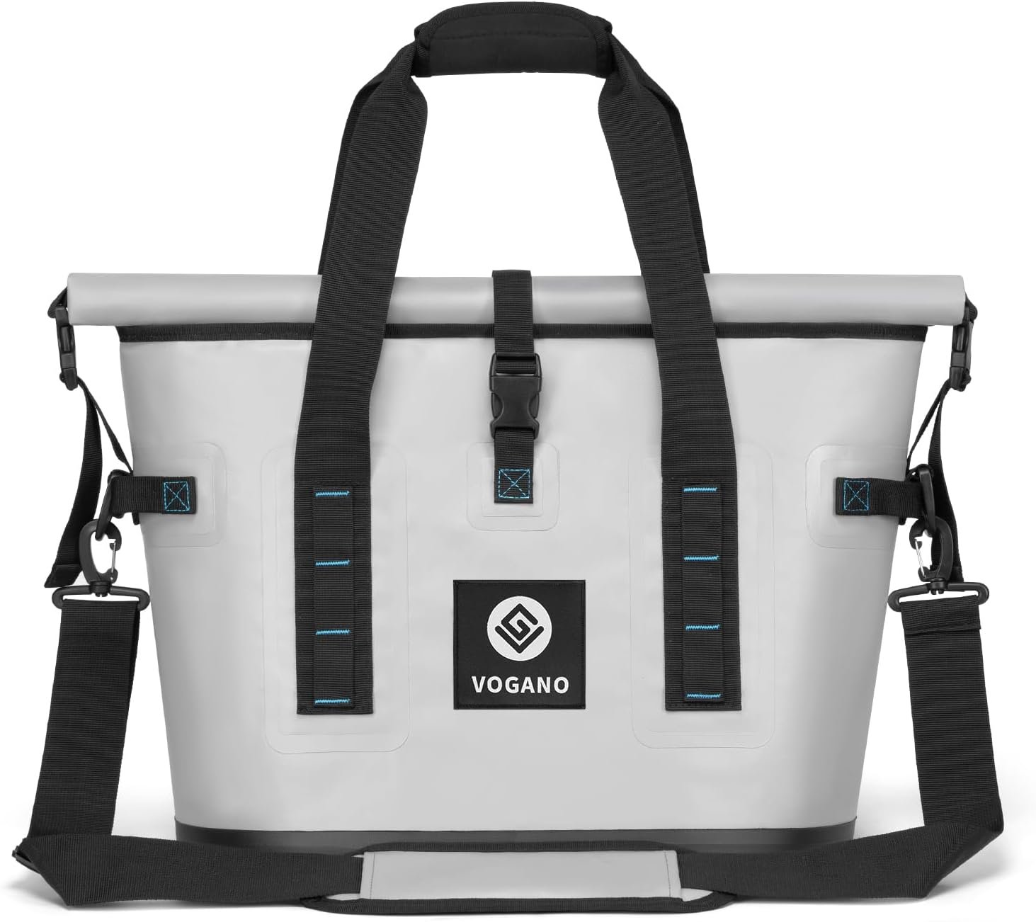 Vogano 40 Can Soft Cooler Bag – Insulated Leak-Proof Large Cooler Bag with Roll-Top Waterproof Seal | Portable Ice Chest for Camping, Beach, Travel, Picnics | 24HR Cold Retention