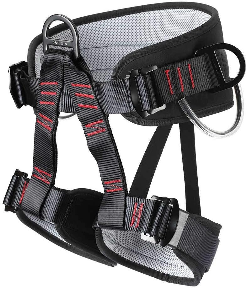 Climbing belts, Thicken Professional Safety Belt for Caving Rock Climbing Fire Rescuing Rappelling Tree and Outdoor Adventure Activities