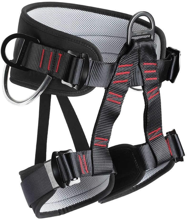 Climbing Belt, Half Body Safety Belt For Tree Climbing, Fire Rescue, Roofing and Rappelling, Climbing Gear