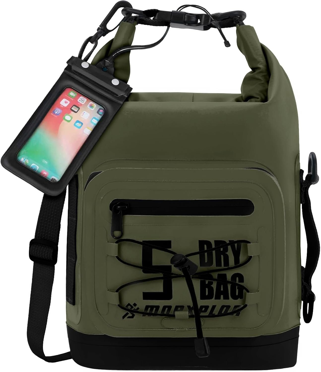 MORXPLOR Dry Bag Waterproof,5L/10L/20L/30L/40L/55L Roll Top Dry Bag Backpack with WaterProof Phone Case for Swim,Kayak