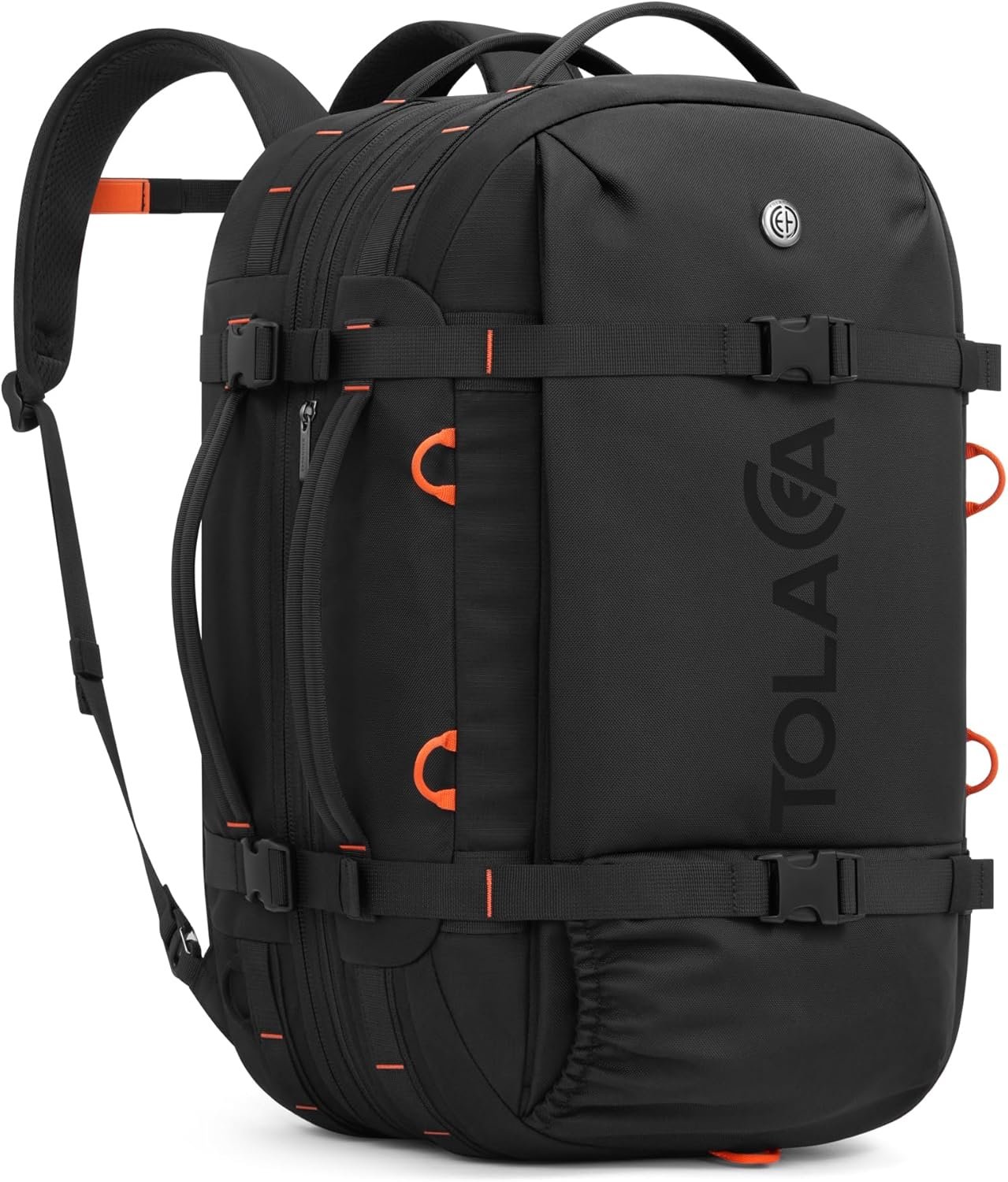 Tolaccea Travel Backpack for Men Women, 40L-50L Carry On Backpack with Wet Dry Compartment, TSA Approved Laptop Daypack Fits 15.6″, Convertible Expandable Large Rucksack Duffel Bag for Work Travel