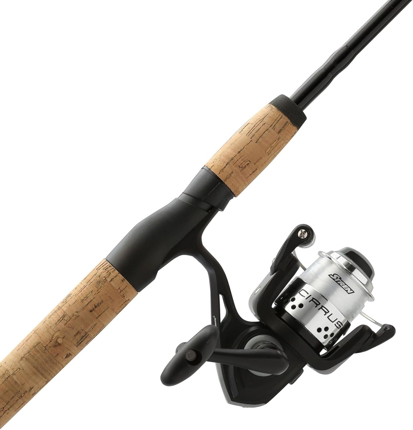 Shakespeare Cirrus 6’6″ Spinning Fishing Rod and Reel Combo, 2-Piece Graphite Rod Blank, Size 30 Spinning Reel, Pre-Spooled with Monofilament Fishing Line