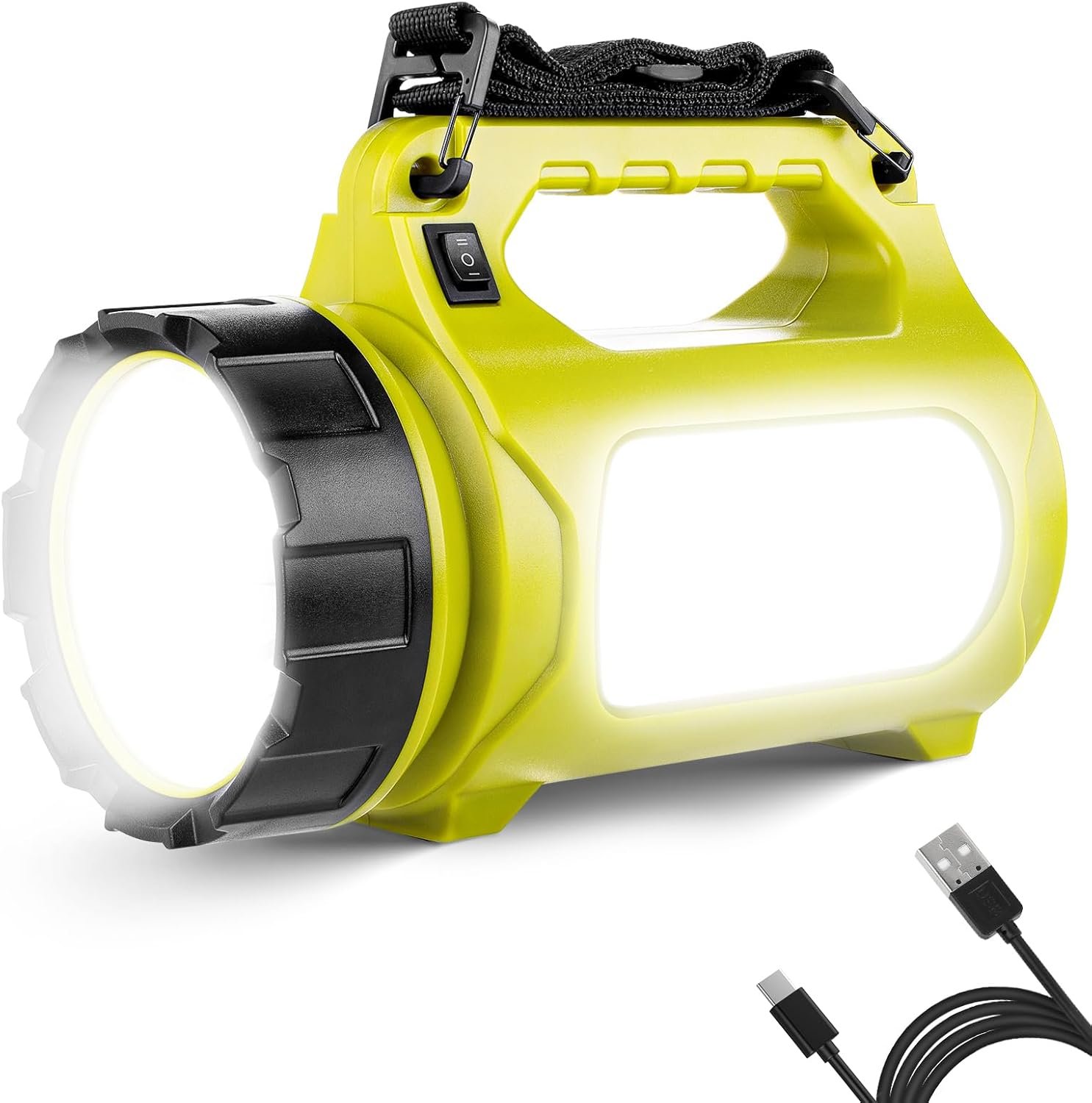 LE Rechargeable LED Lantern, Camping Essentials, 1000LM, 5 Light Modes, IPX4 Waterproof, Lantern Flashlight for Hurricane Emergency, Hiking, Home and More, USB Cable Included
