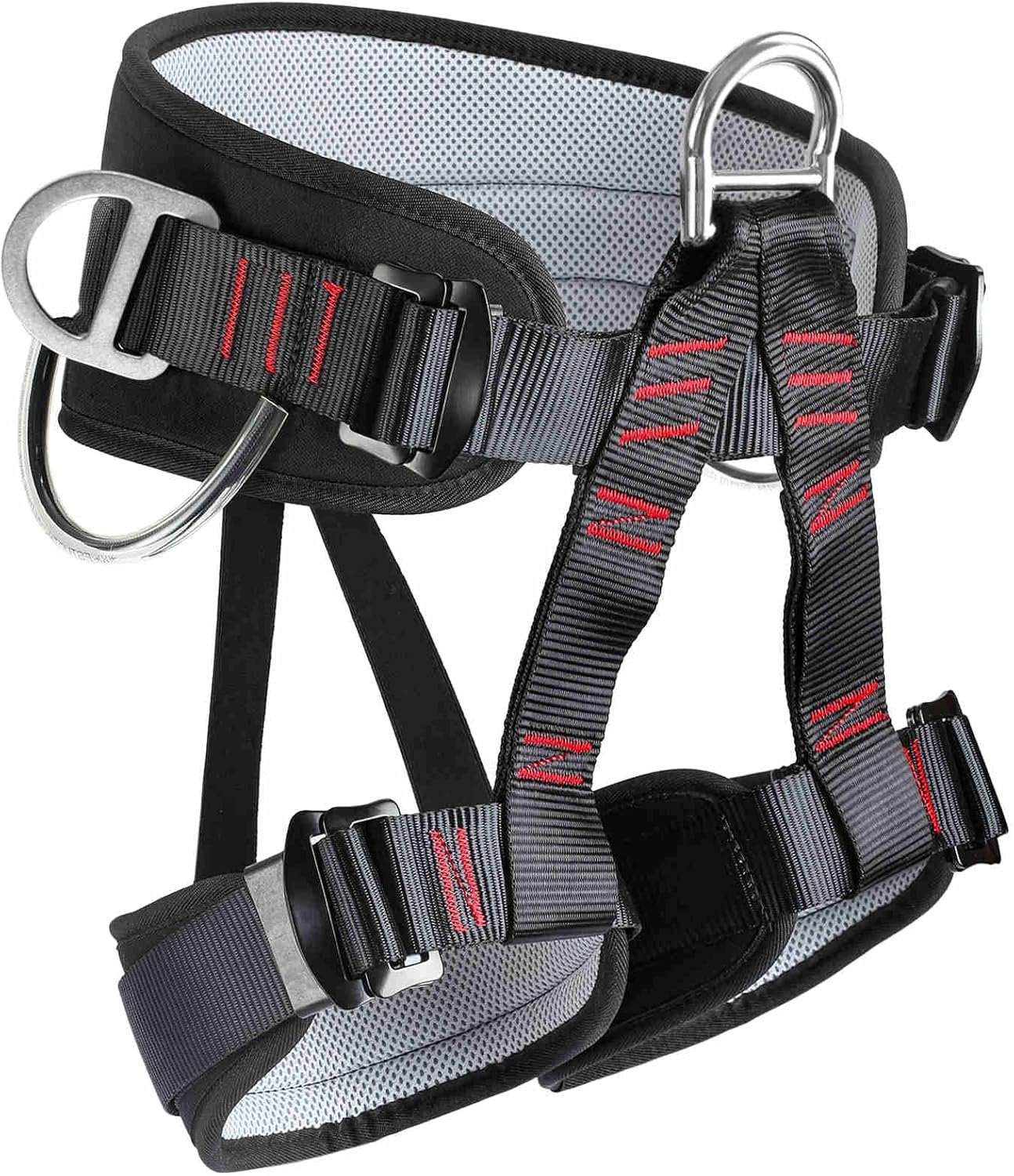 Thicken Professional Safety Belt with Magnesium Alloy Connection Ring – Tree Climbing, Fire Rescue, Rappelling Gear