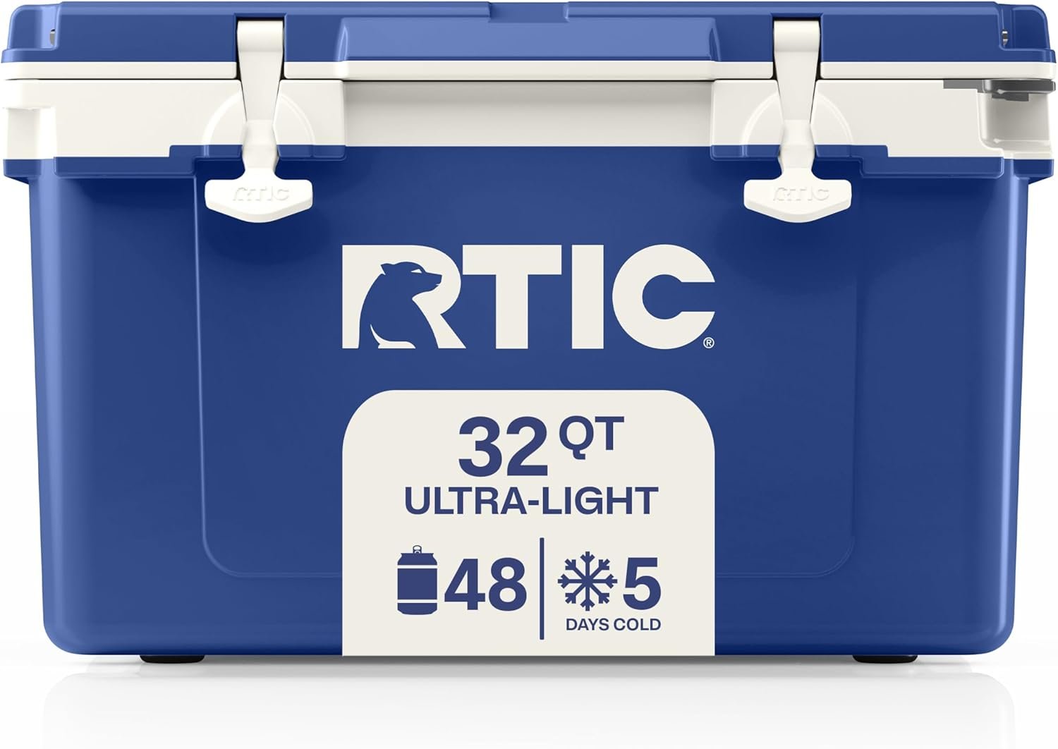 RTIC Ultra-Light 32 Quart Lightweight Hard Cooler, Insulated Portable Ice Chest 13 lbs, 48-Can Capacity, 5-Day Ice Retention, for Camping, Fishing, Beach, Boat, Picnic, Day Trip