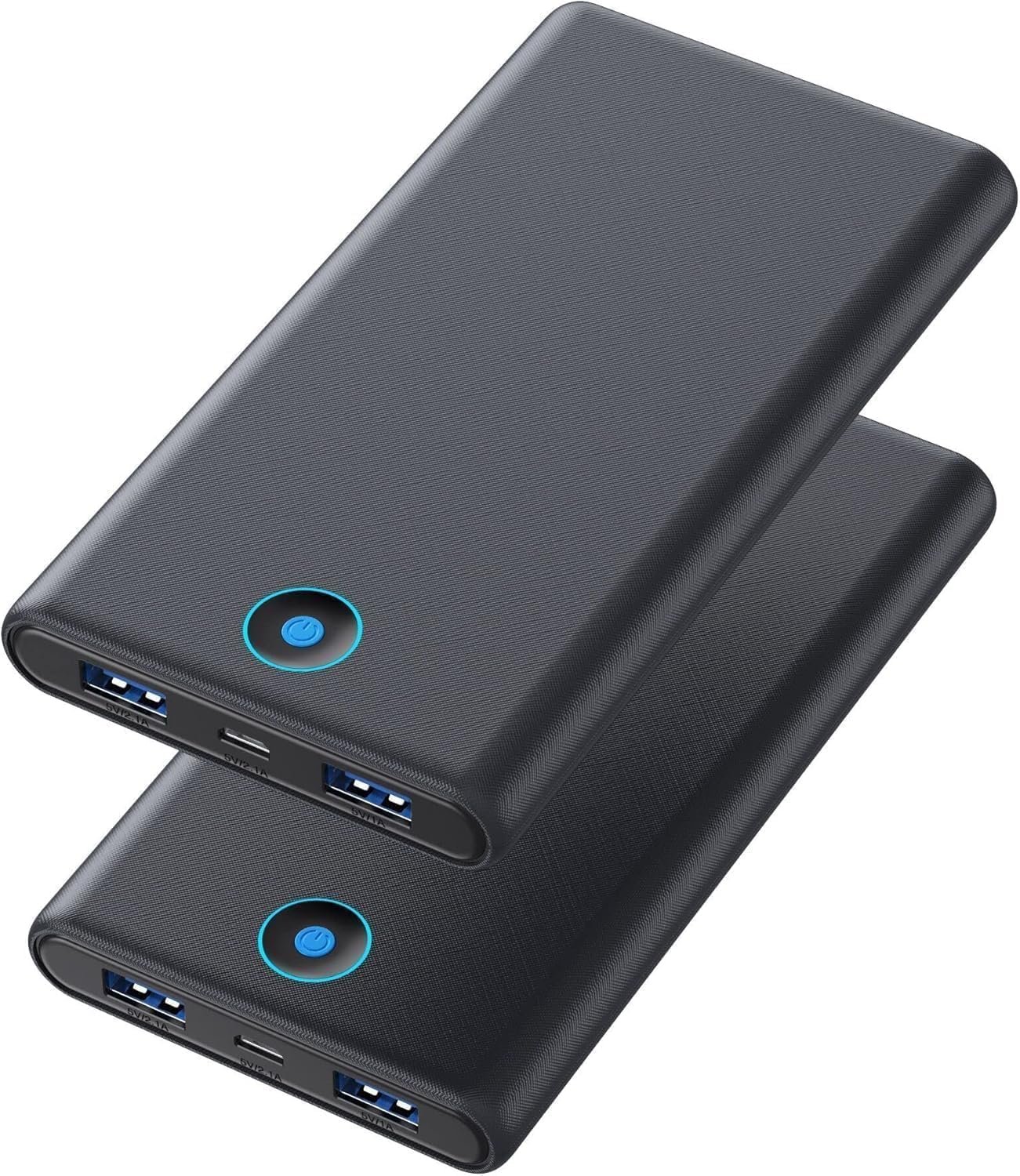 [2-Pack] Portable Charger Power Bank 20000mAh,Ultra Slim Fast Charging Battery Pack with Dual USB Outputs,Travel Essential Portable Phone Charger for iPhone 17/16/15/14/13/12/X,Galaxy S24, Android etc