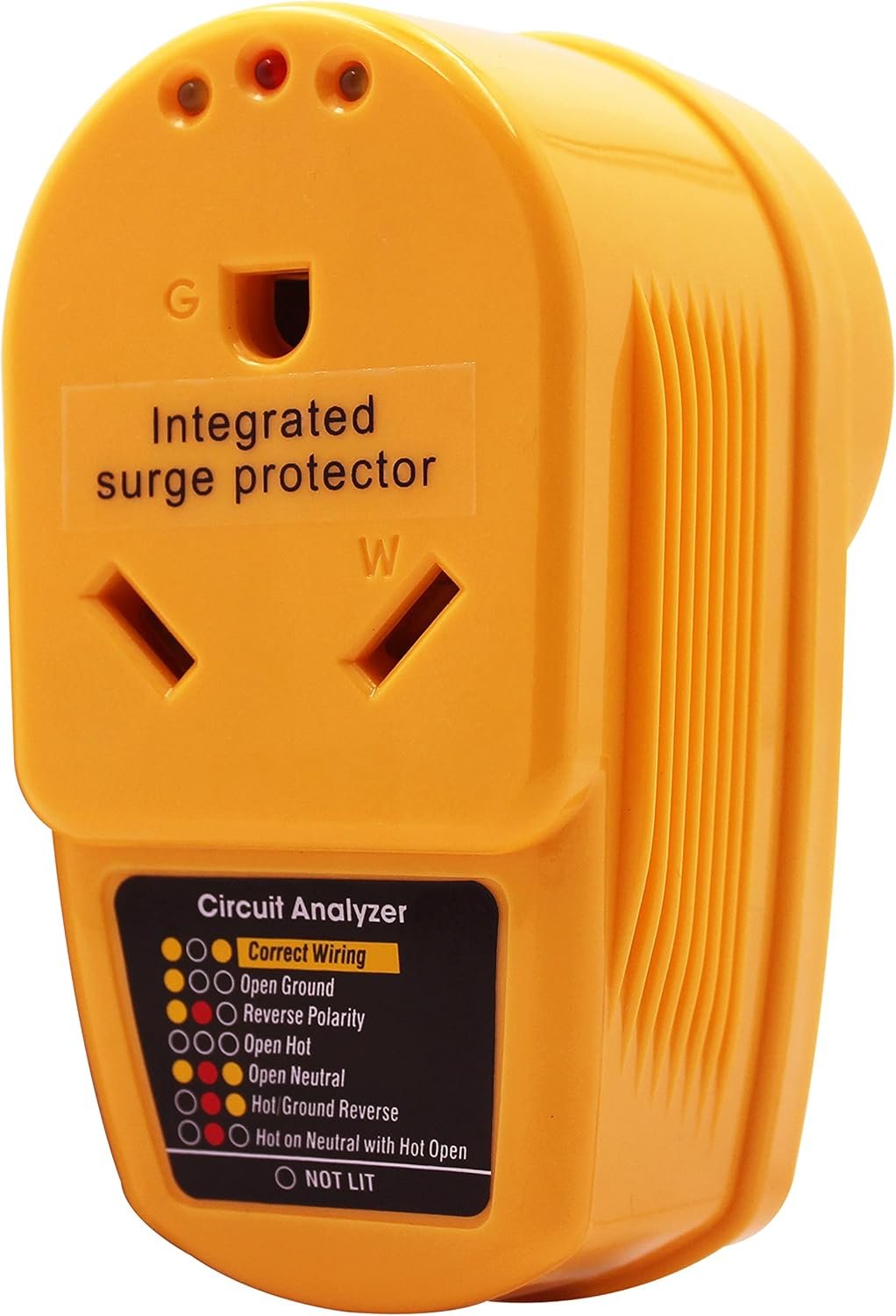 55310 RV Surge Protector with Adapter Circuit Analyzer, 30 Amp Male to Female Wiring, Indicator Lights