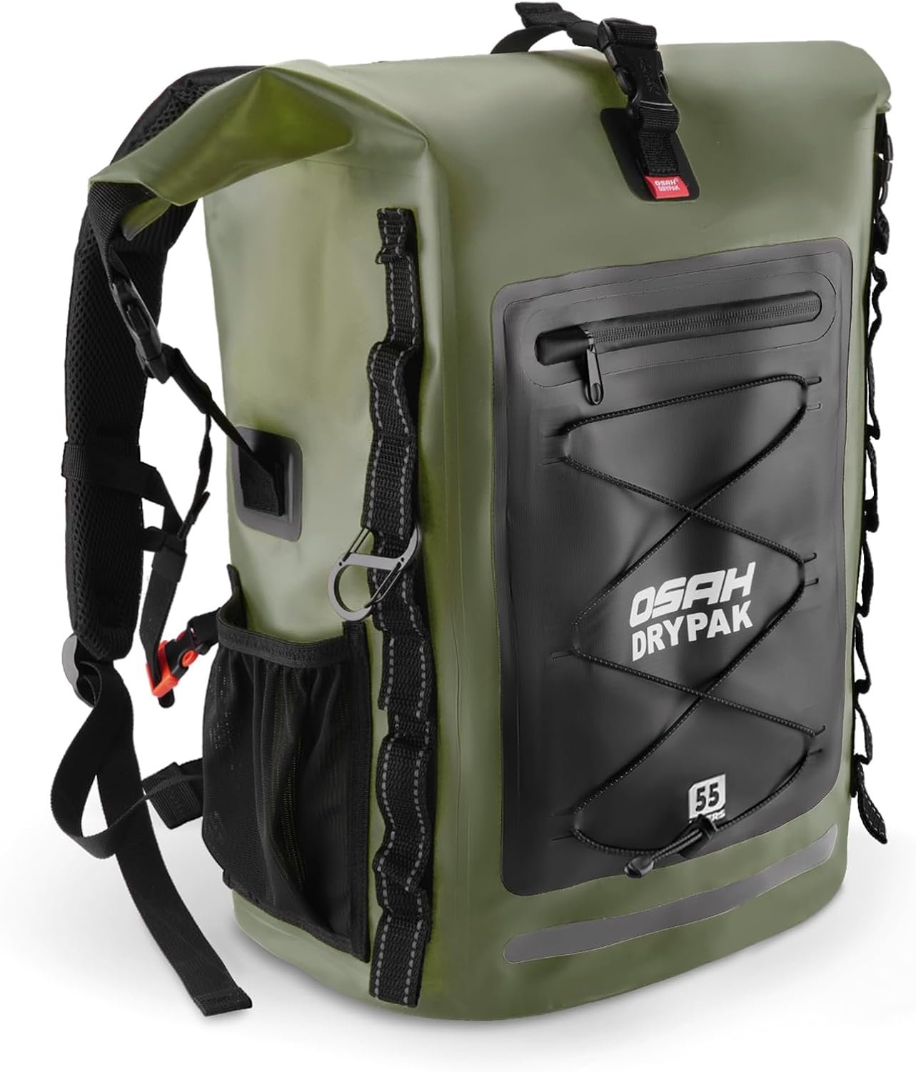 OSAH DRYPAK Waterproof Backpack Dry Bag 35L/55L/85L – Heavy Duty Roll-Top Hiking Backpack for Travel, Kayaking, Boating, Camping, Rafting and Fishing