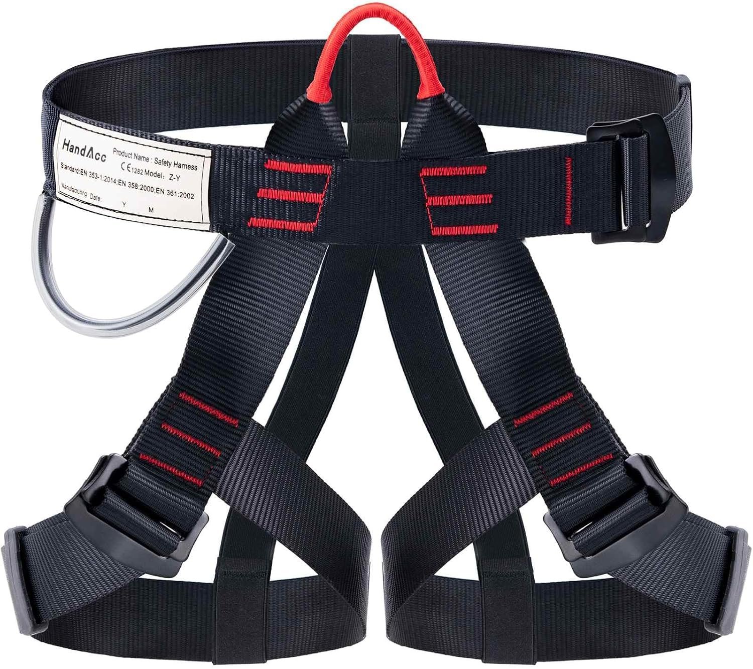 Caving & Rappelling Safety Belt for Ziplining, Fire Rescuing & Tree Climbing – Half Body Belt for Women & Men