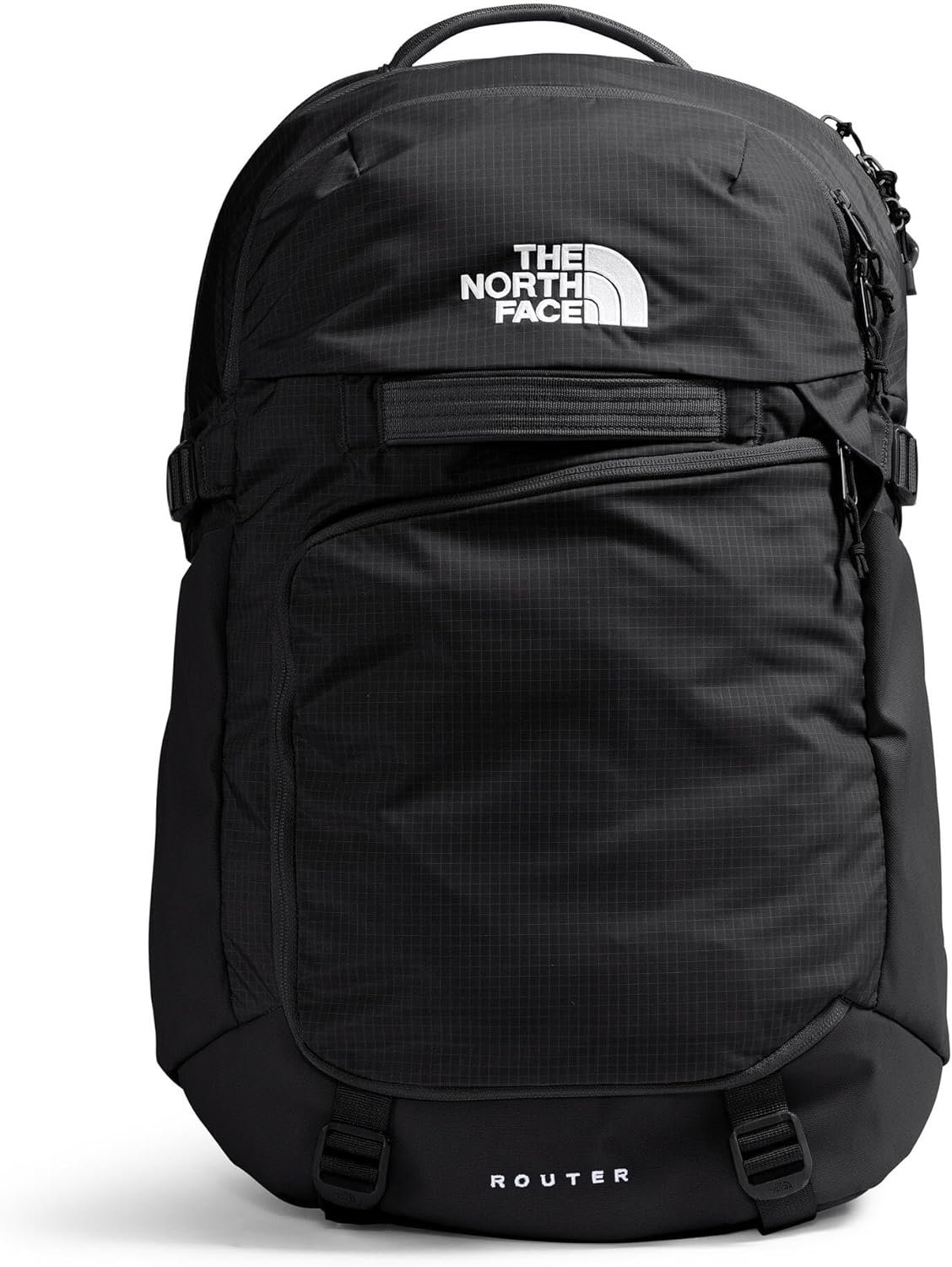 The North Face Router Everyday Laptop Backpack – Daypack, Water Repellent, Laptop Sleeve, Reflective Details, TNF Black/TNF Black-NPF, One Size