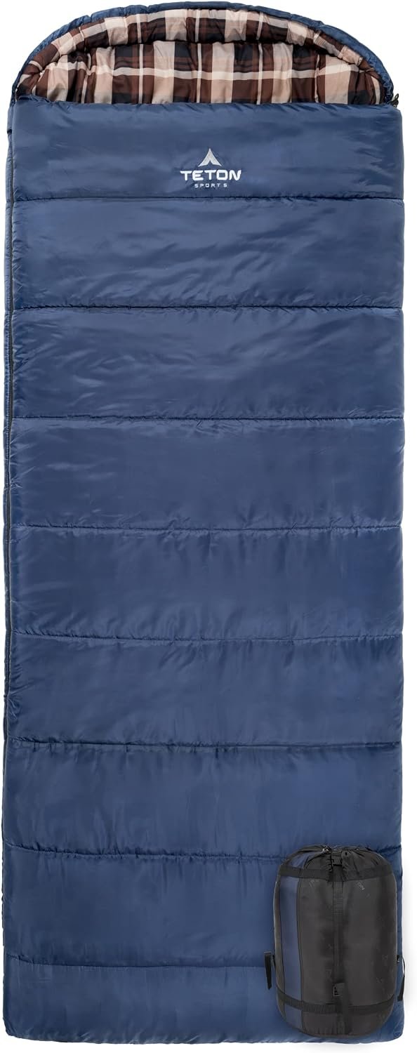 Teton Celsius XL, 25F, 20F, 0F Degree Sleeping Bags, All Weather Warm Sleeping Bag for Adults and Kids, Camping Season, Compression Sack Included