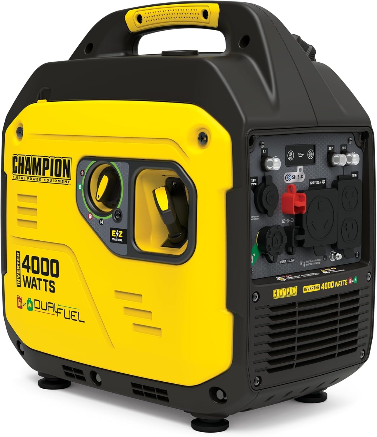 Champion Power Equipment 4000-Watt Dual Fuel RV Ready Portable Inverter Generator with Quiet Technology and Free 3-Year Warranty