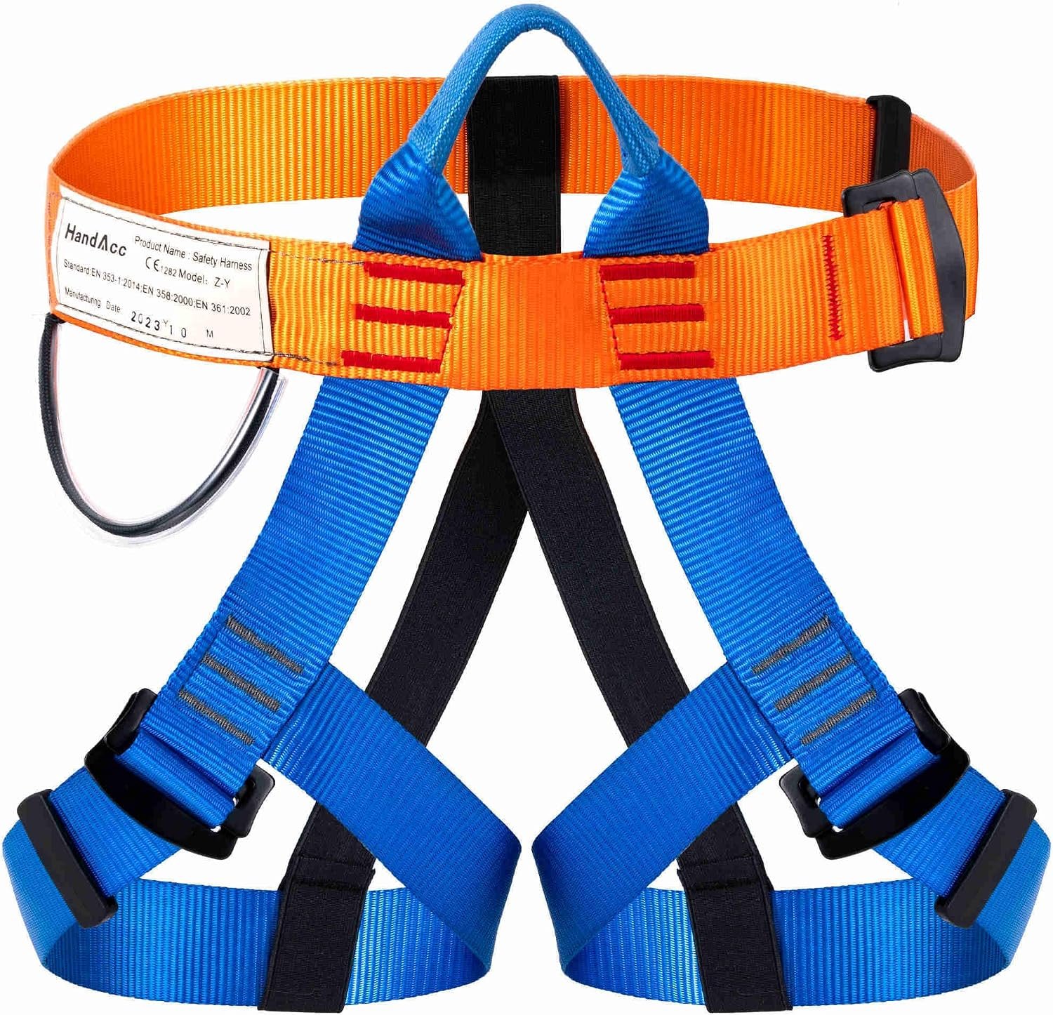 Safety Belt for Tree Climbing, Rock Climbing, Zipline – Half Body Guide Belt for Women, Men & Novices
