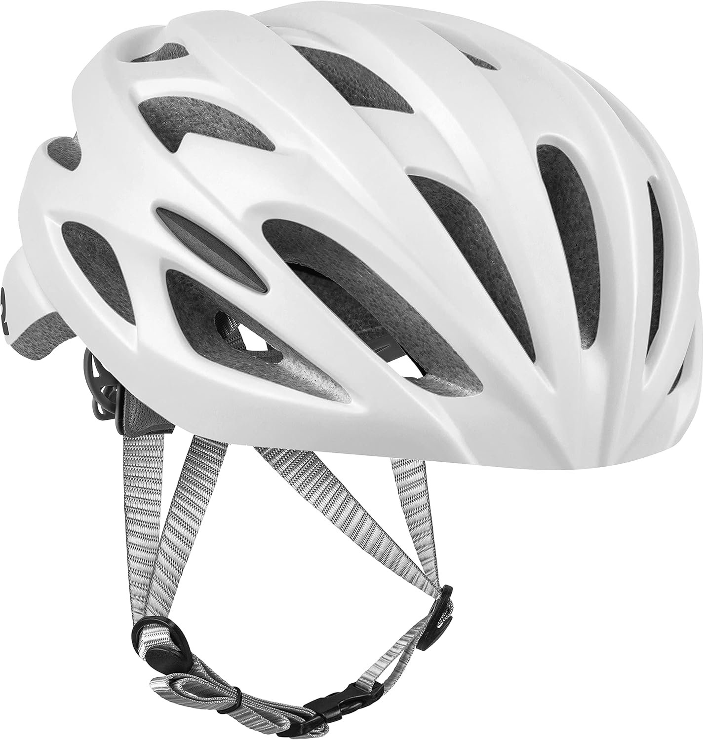 Retrospec Silas Road Bike Helmet with 24 Air Vents & Built-in LED Safety Light – Adjustable Adult Cycling Protection 54-61cm – Padded & Lightweight Design