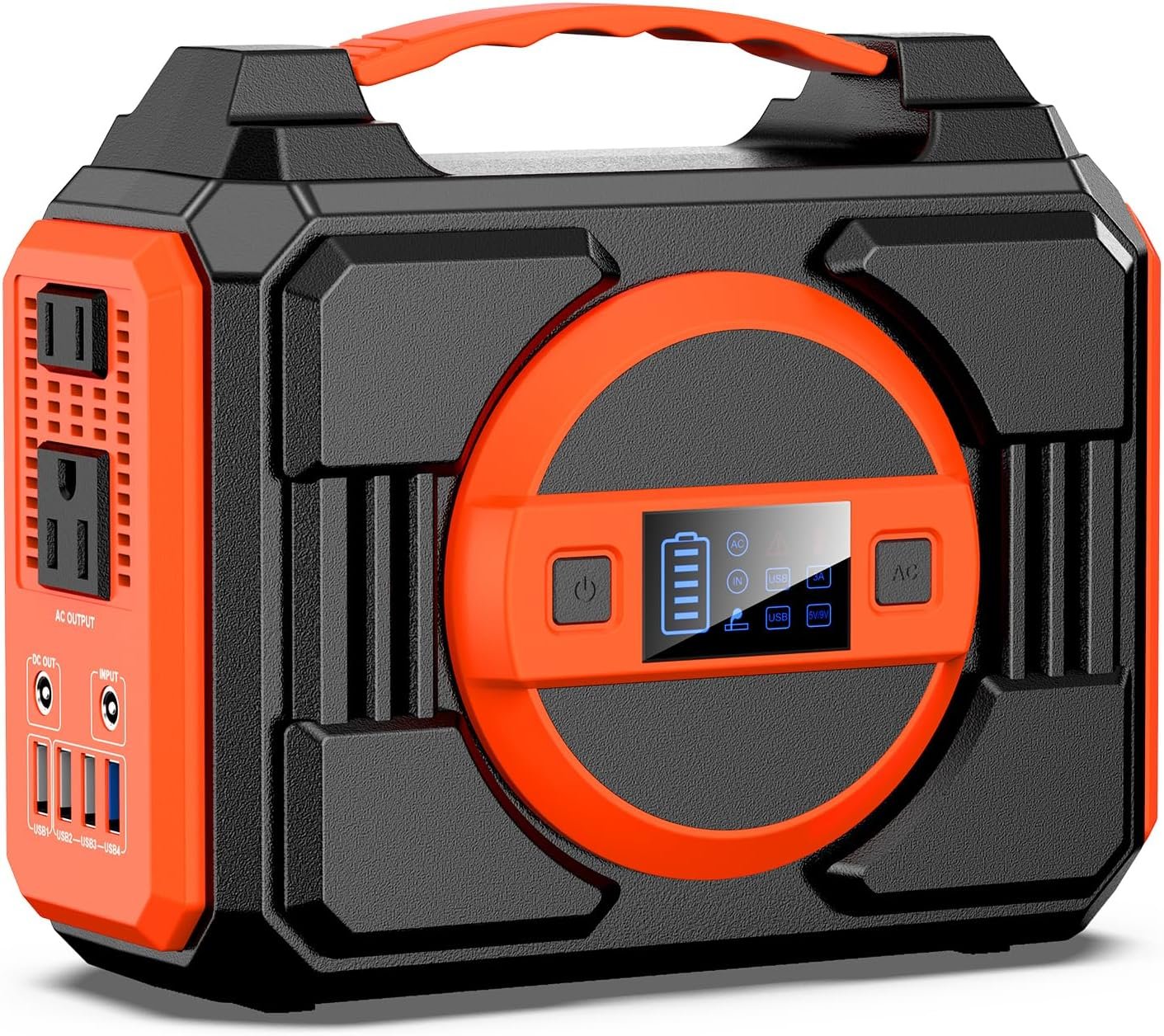 Portable Power Station 300W, Outdoor Solar Generator Backup Battery Pack 220Wh/60000mAh, Portable Laptop Charger with 110V AC Outlet for Home Use, Emergency Outage, Camping Travel, RV Trip