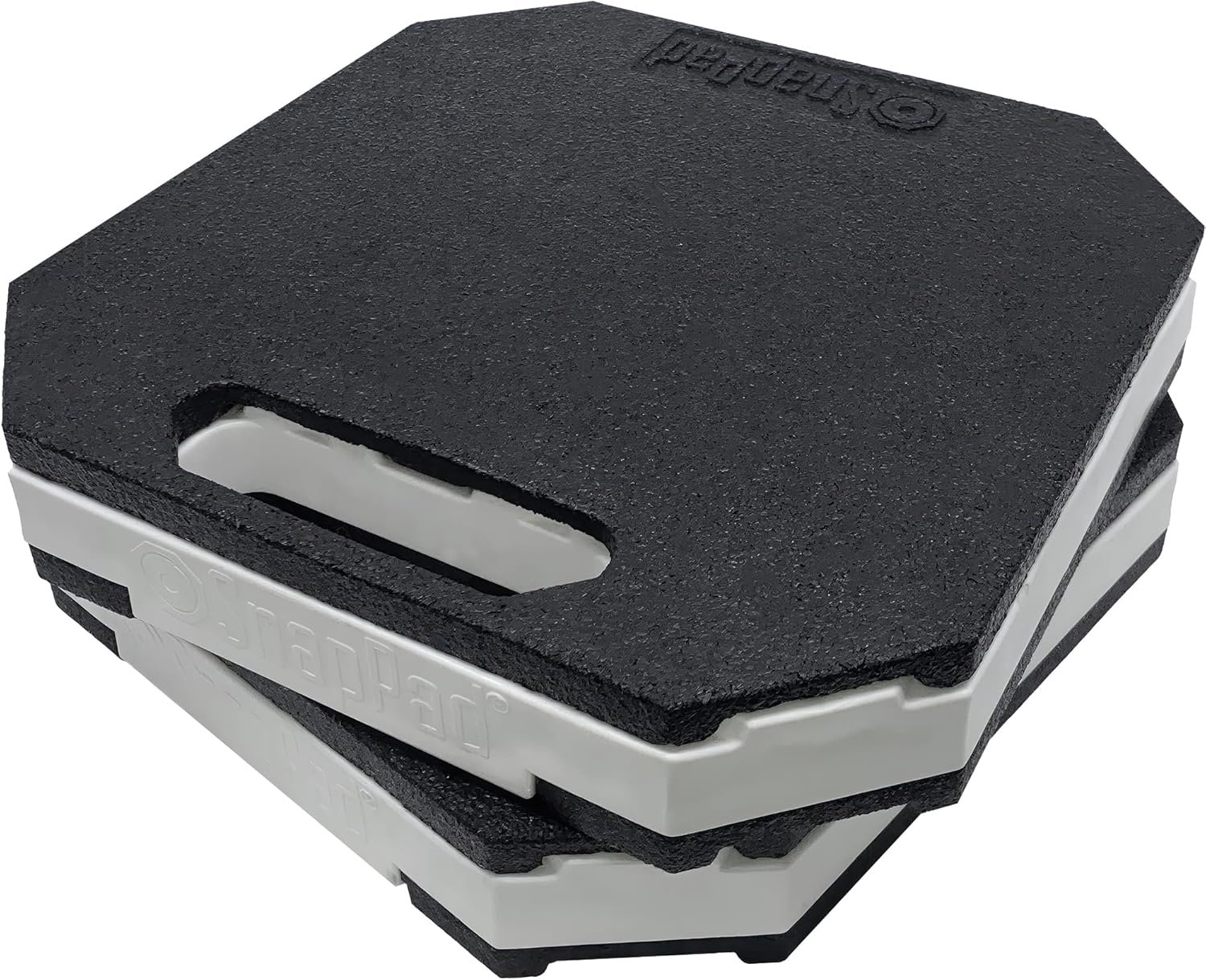 SnapPad StakPad RV Leveling Blocks – Precise Fit for Class A, B & C Motorhomes, Fifth Wheels, Travel Trailers & More – 12×12” – Bigger Surface Area, More Stability – Pack of 2 Leveling Blocks for RVs