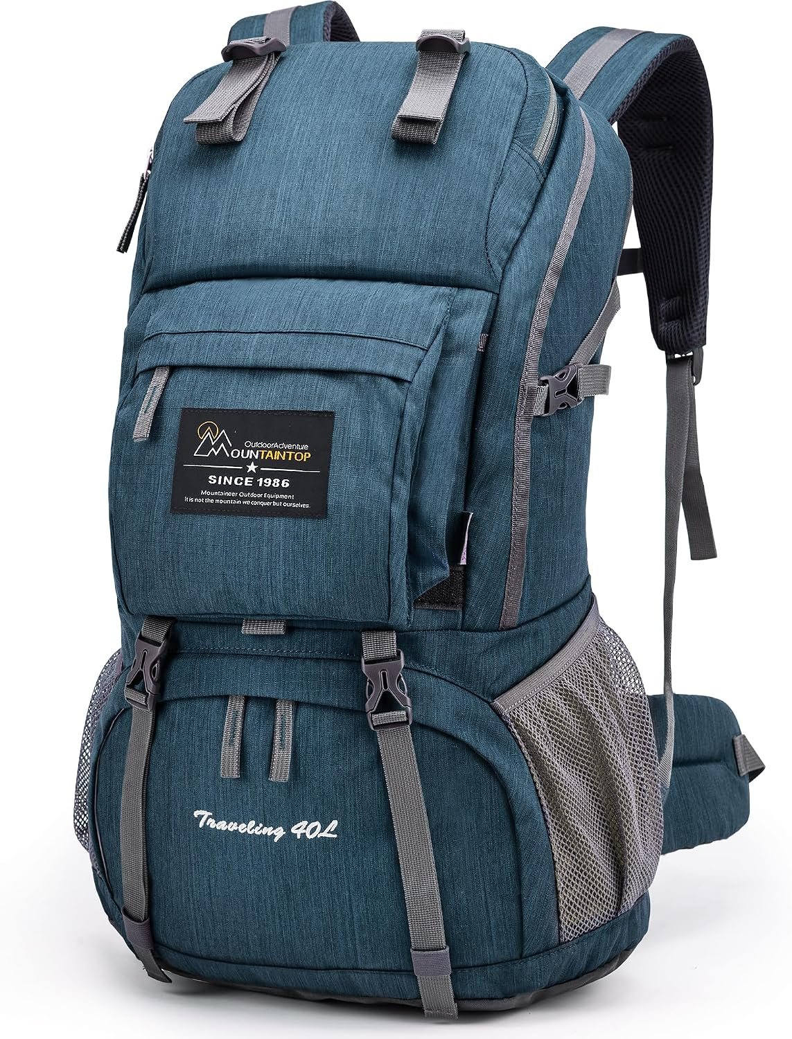 MOUNTAINTOP 40L Hiking Backpack Lightweight Travel Backpack for Men&Women Outdoor Camping Backpacking