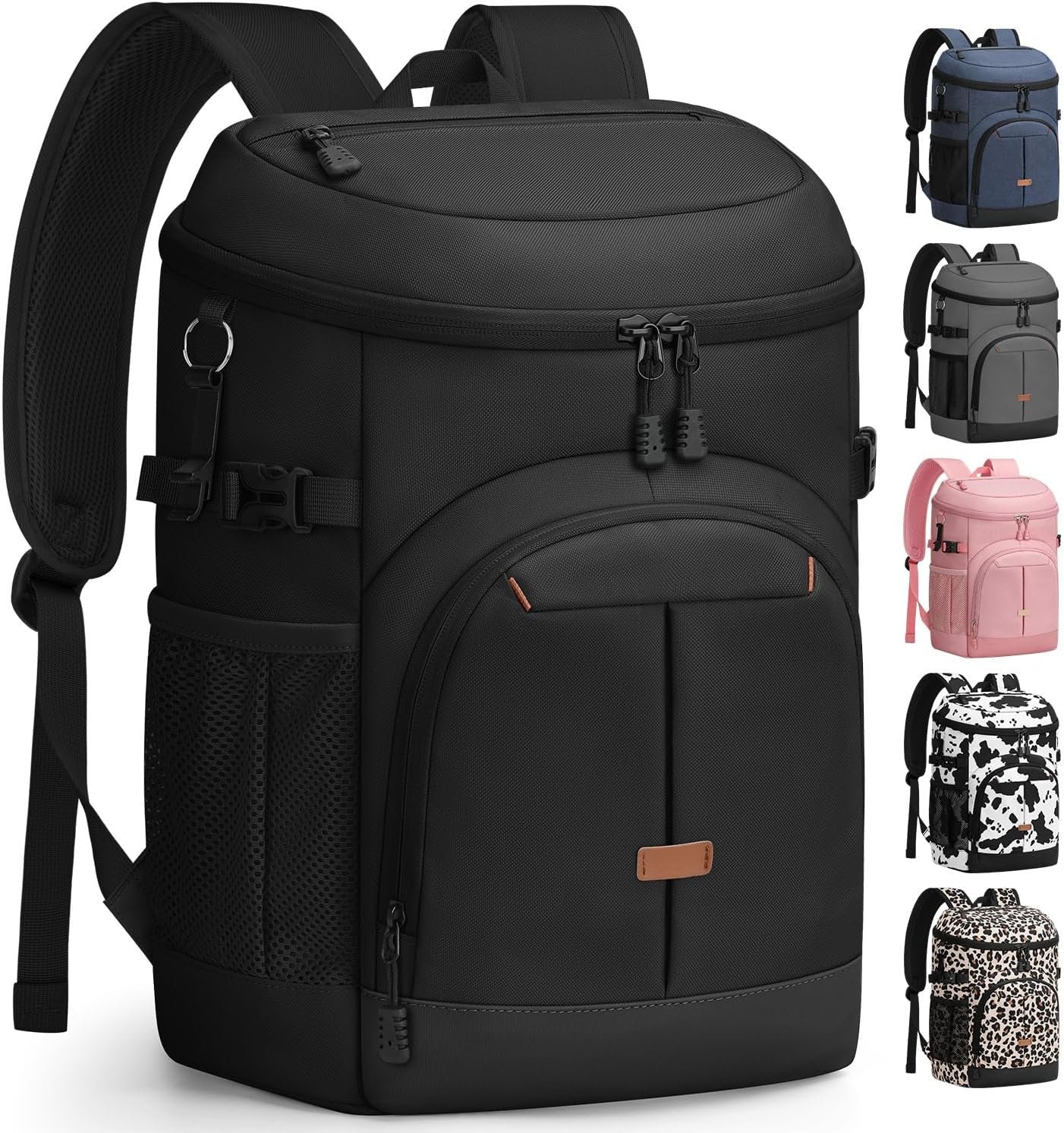 Pritent Cooler Backpack for Men Women Insulated Waterproof Backpack Cooler Leak Proof Cooler Bag Lightweight Lunch Backpack for Camping Beach Travel Picnic
