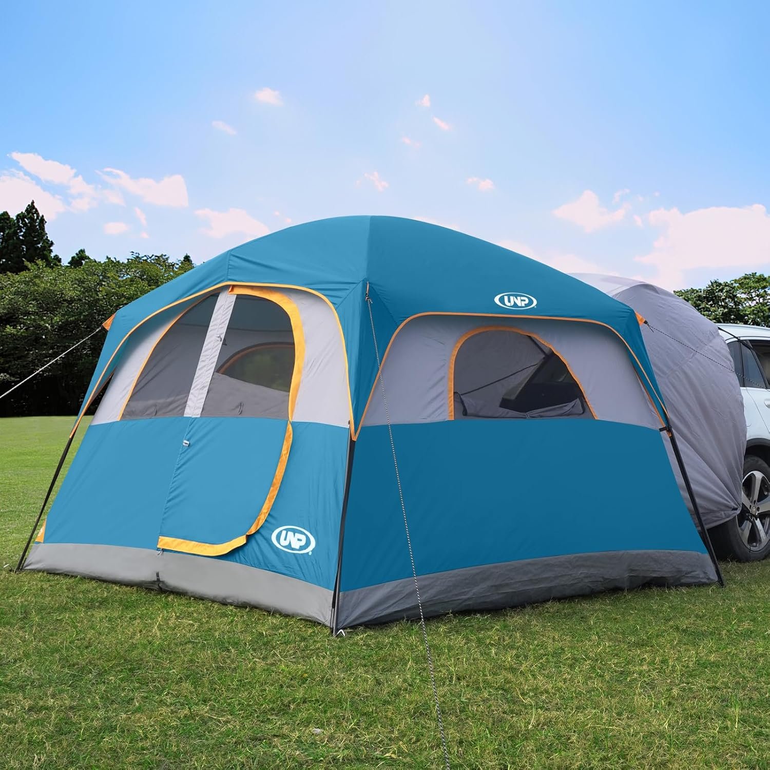 UNP SUV Tent for Camping, 6-Person SUV Tailgate Tent – Easy Set Up with Rainfly, 10’x9’x78in(H)