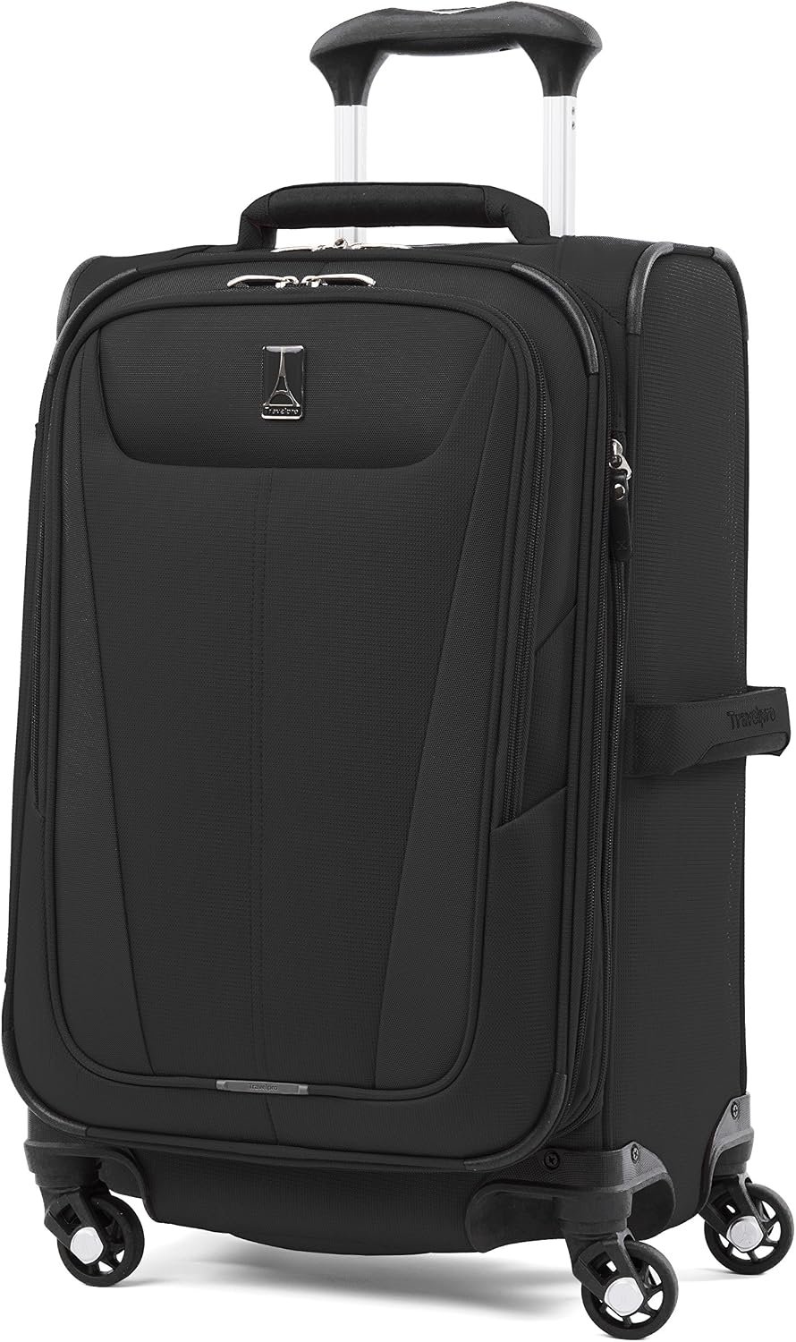 Travelpro Maxlite 5 Softside Expandable Luggage with 4 Spinner Wheels, Lightweight Suitcase, Men and Women, Black, Carry-on 21-Inch
