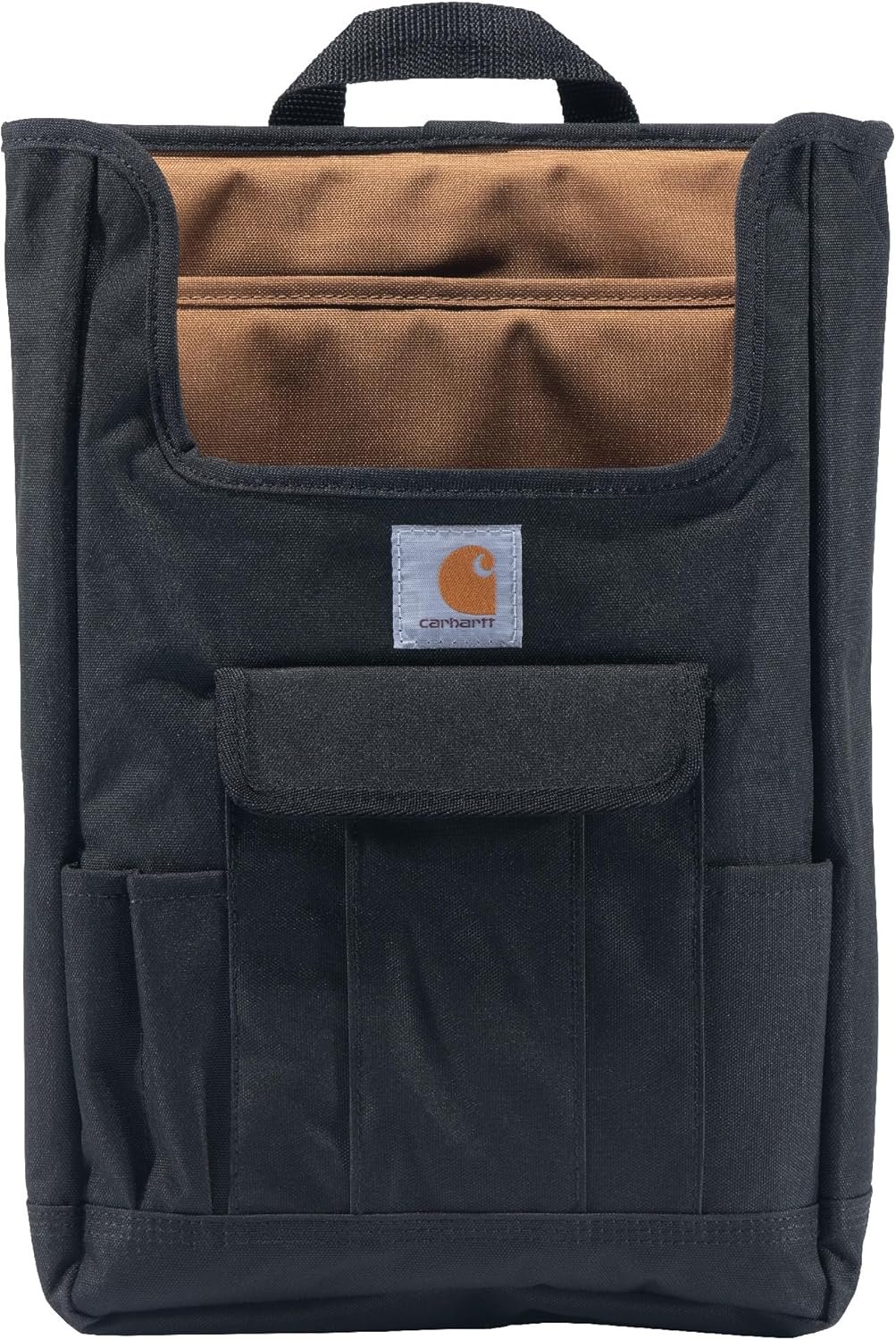 Carhartt Front Seat Car Organizer, Passenger Seat Storage & Organization for Books, Files, Folders, Laptop & More, Black