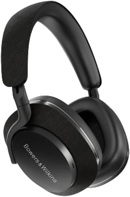 Bowers & Wilkins Px7 S2 Over-Ear Headphones – Advanced Noise Cancellation, Technical Fabrics, 30-Hour Battery Life, 15-Min Quick Charging, Black