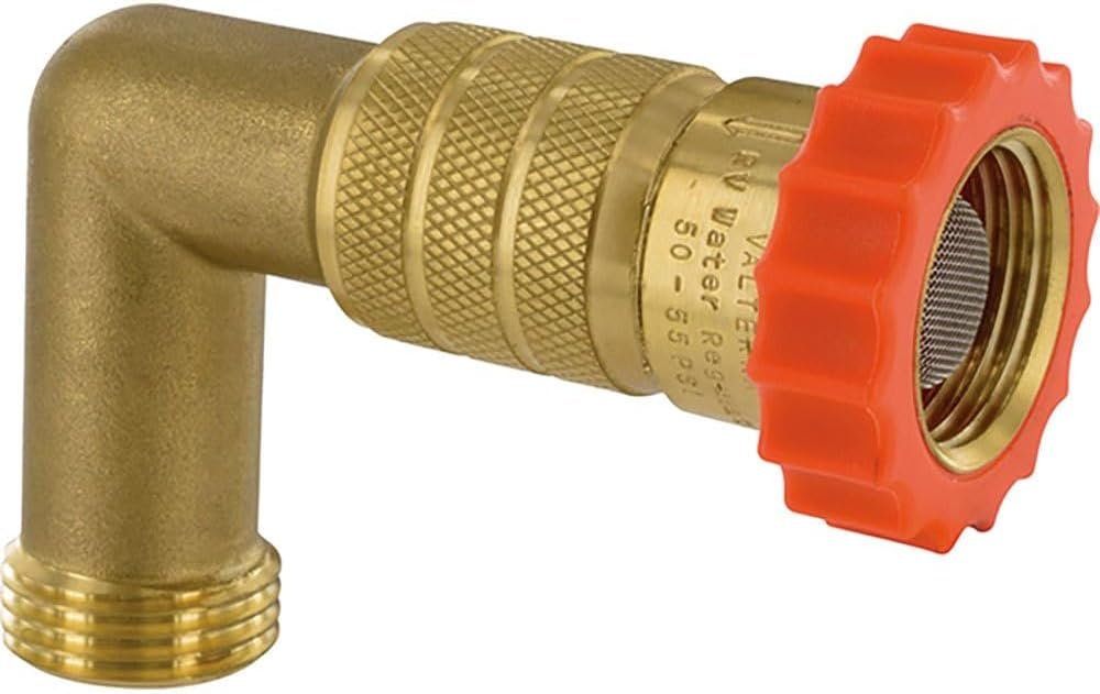 Valterra A01-2222VP Water Regulator 40-50 PSI with 90 Degree Hose Saver