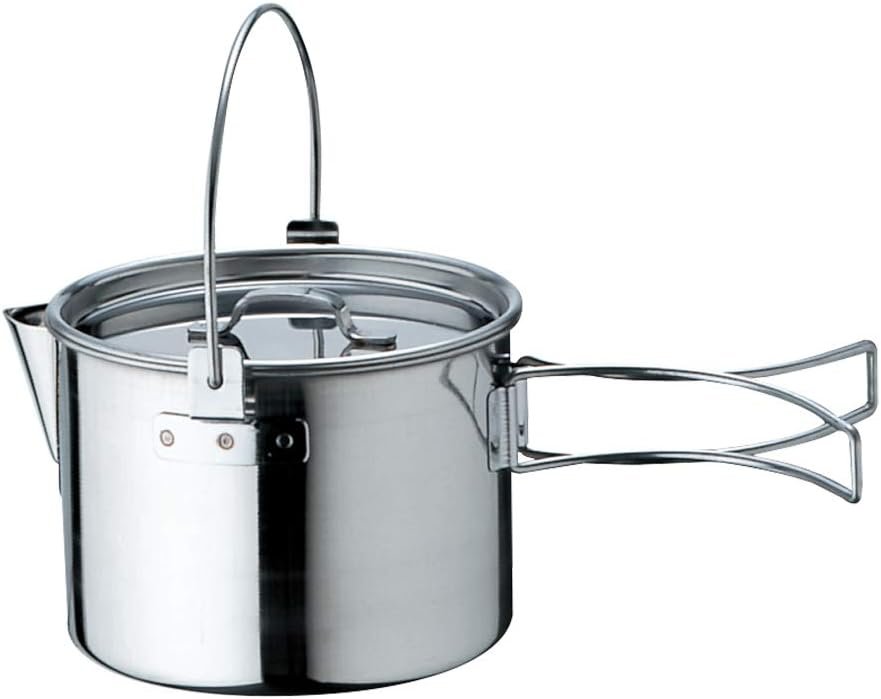 Snow Peak Kettle No. 1 – Stainless Steel Kettle for Outdoor Cooking – Durable Camping Kettle for Camping & Hiking