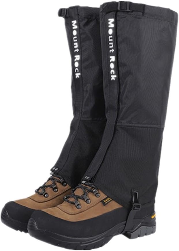 Hiking Gaiters Waterproof for Boots,900D Hunting Gaiters,Adjustable Snow Boot Gaiters for Climbing, Dirt-Proof Ripstop Shoe Gaiters for Men Women