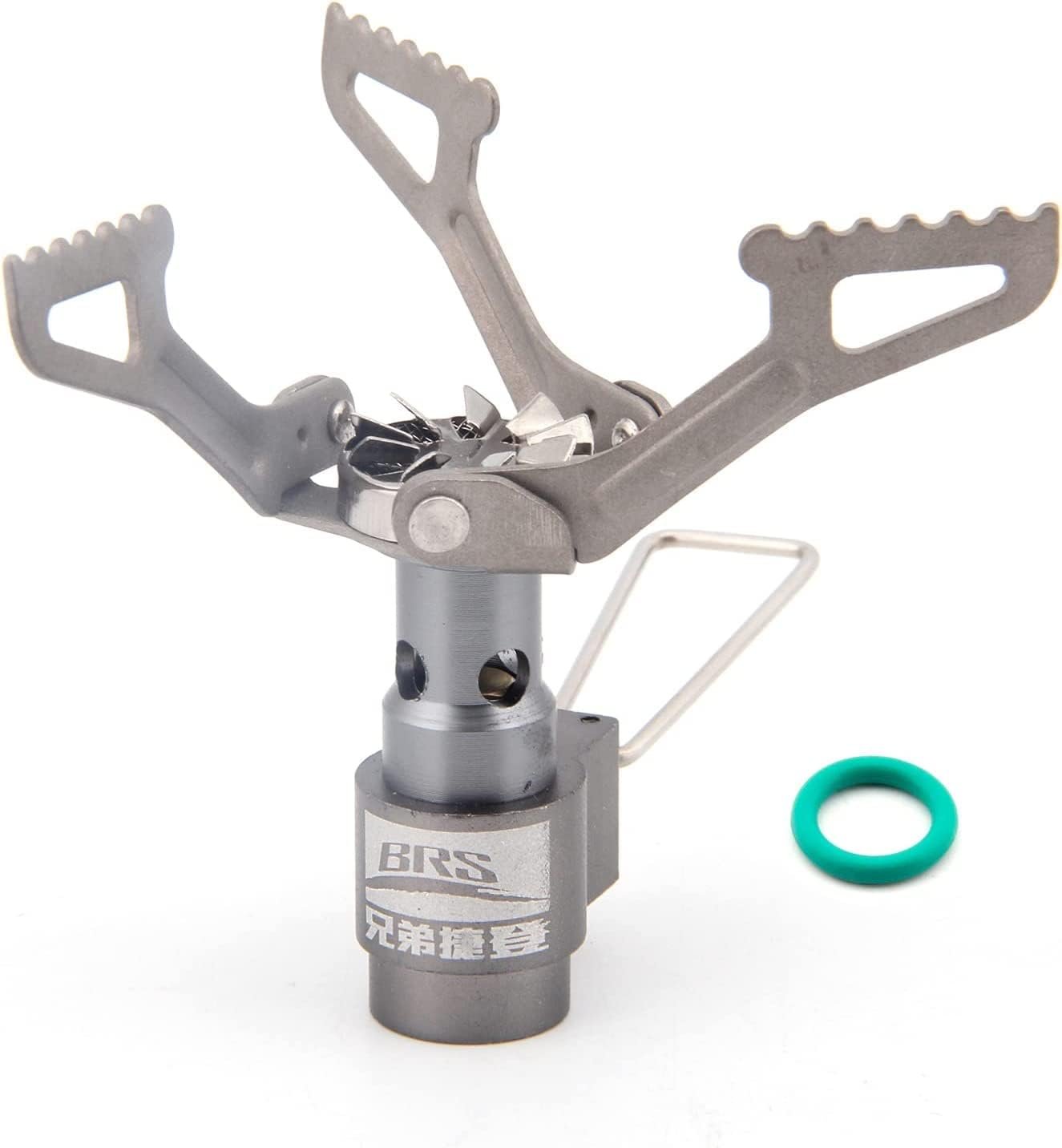 BRS Stove BRS 3000T Stove Titanium Ultralight Backpacking Stove Portable Propane Camping Stove Gas Burner Camp Stove only 26g with Extra O Ring