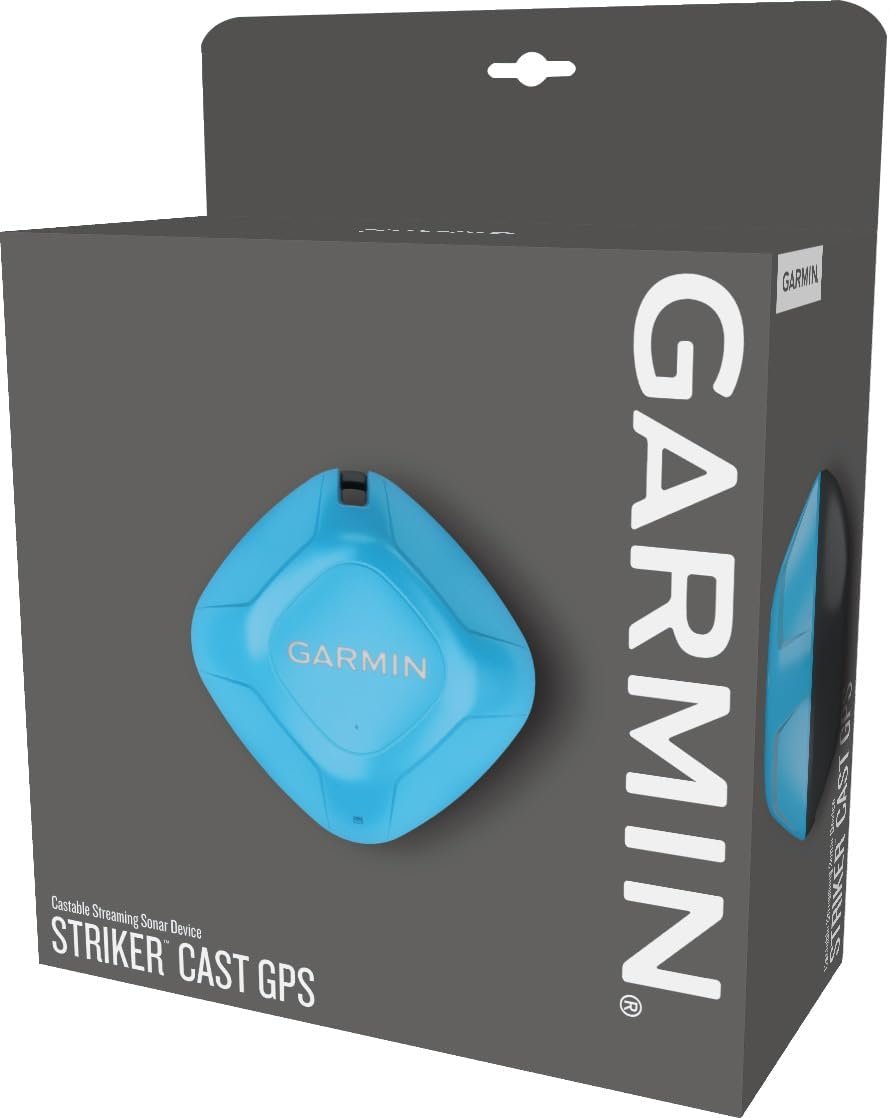 Garmin Striker Cast, Castable Sonar with GPS, Pair with Mobile Device and Cast from Anywhere, Reel in to Locate and Display Fish on Smartphone or Tablet (010-02246-02)