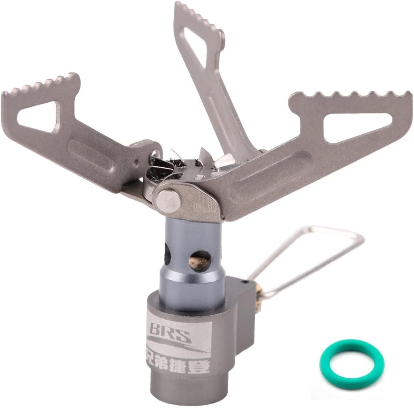 Ultralight Backpacking Stove Portable Pocket Stove Titanium Camping Gas Burner only 26g with 1 Extra Backup O-Ring